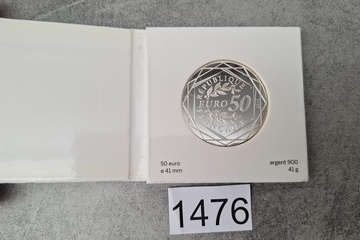 Afbeelding van 50 Euro Zilver Munt Frankrijk paix
