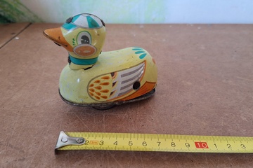 Afbeelding van Opwindbaar blikken speelgoed eend