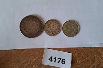 Afbeelding van Zilver munten Zwitserland 