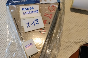 Afbeelding van 12x Vlaggenlijn Housewarming