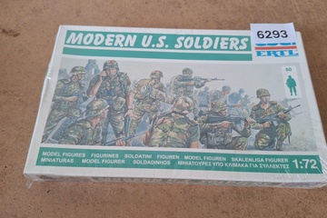 Afbeelding van Ertl, Modern U.S. Soldiers nr. 6293 miniatuurfiguren set 1:72