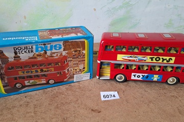 Afbeelding van Londen dubbeldekker bus ("Toys 48") - Blikken speelgoed
