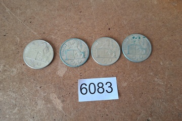 Afbeelding van Munten België 50 Fr. Zilver 4 stuks