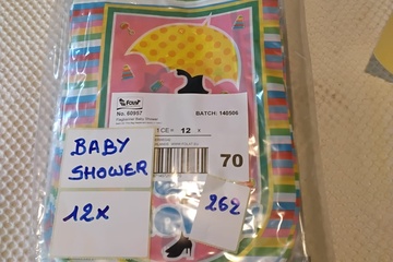 Afbeelding van 12x Vlaggenlijn Baby Shower