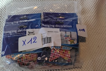 Afbeelding van 12x Hangdecoratie "Ik ben jarig"