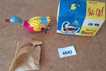 Afbeelding van Opwindspeelgoedje Blik Eend