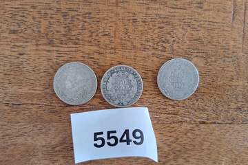Afbeelding van Zilver munten Frankrijk 50 Centimes