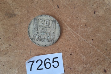 Afbeelding van Zilver Munt Frankrijk 20 Fr