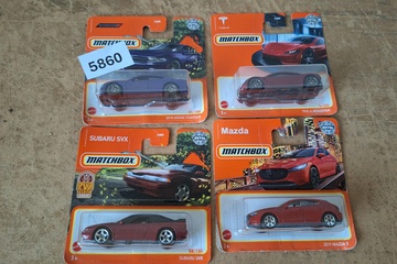 Afbeelding van Matchbox Modelauto's 4 stuks