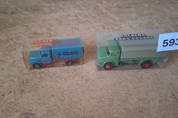Afbeelding van Brekina Automodelle, Opel Blitz 'Schnelllastwagen' / Magirus-Deutz LKW Vrachtwagens Set (2 stuks), 1:87
