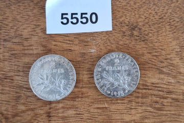 Afbeelding van Zilver Munten Frankrijk 2 Francs