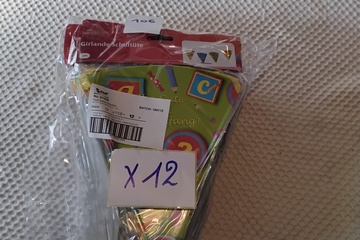 Afbeelding van 12x Papieren slinger "Alles Gute zum Schulanfang!"
