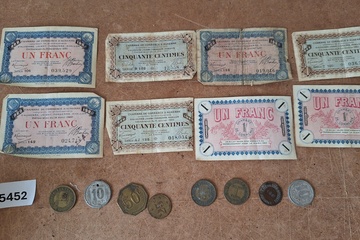Afbeelding van Oude biljetten en munten Frankrijk