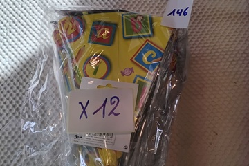 Afbeelding van 12x Wimpelkette letters/cijfers/dieren