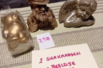 Afbeelding van Sierkaarsen & beeldje engel