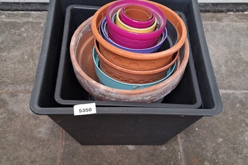 Afbeelding van partij bloembakken ed