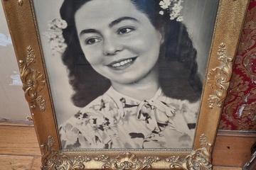 Afbeelding van Oude foto in kader