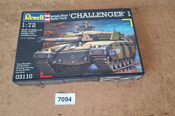 Afbeelding van Revell British Main Battle Tank 'Challenger' 1 modelbouwdoos 03110 (1:72)