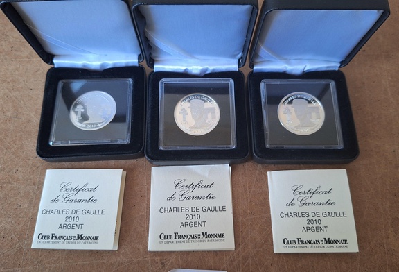 Afbeelding van Munten- Biljetten & Bronzen Medailles veiling Startprijs 1 euro (verzending mogelijk)