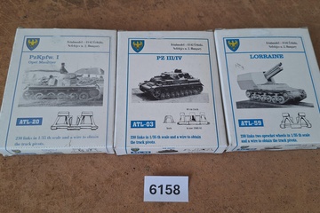 Afbeelding van Friulmodel, Set van 3 militaire tankrupsbanden modelbouwsets (in originele verpakkingen)