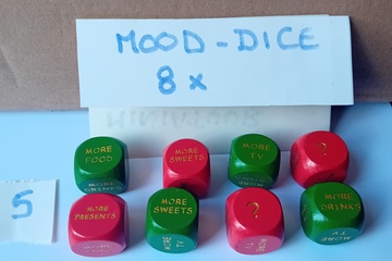 Afbeelding van Mood Dices 8 stuks