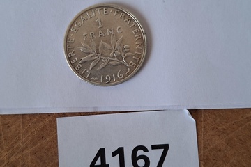 Afbeelding van Zilver Munt frankrijk 1 Franc