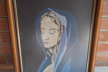 Afbeelding van Portret geborduurd