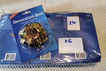 Afbeelding van 6x Gouden LED-strik