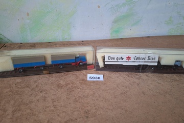 Afbeelding van Brekina / Grell, Büssing LKW Lkw-Zug & MAN 'Das Gute Tucher Bier' Vrachtwagens Set (2 stuks), 1:87