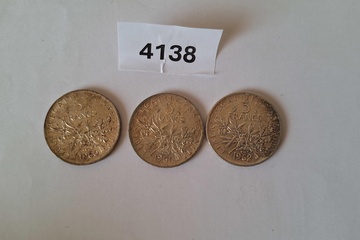 Afbeelding van Zilver Munten 5 Francs Frankrijk 