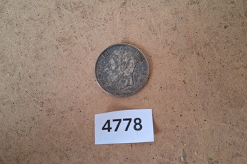 Afbeelding van België Leopold II Zilver munt 5 F 1870