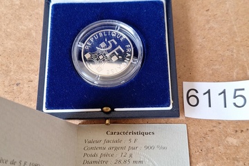 Afbeelding van Zilver Munt Frankrijk 5 Fr. 