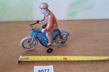 Afbeelding van Blikken speelgoed fietser