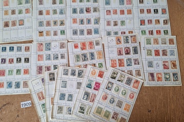 Afbeelding van Postzegels op bladen mix Wereld