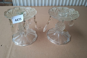 Afbeelding van cristal au Plomb  kandelaars