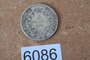 Afbeelding van Zilver Munt Frankrijk 5 Fr. 