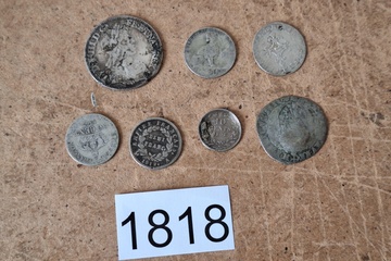 Afbeelding van Zilver munten 7 stuks