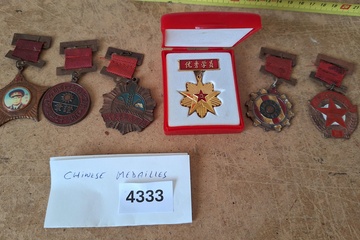Afbeelding van Chinese medailles 6 stuks