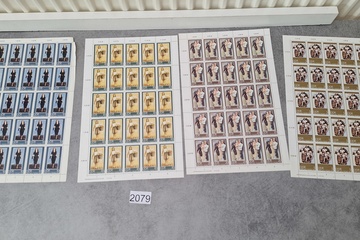 Afbeelding van Postzegelvellen DDR Postfris