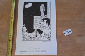 Afbeelding van Ex-Libris prent