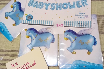 Afbeelding van Helium ballonnen & Babyshower slinger
