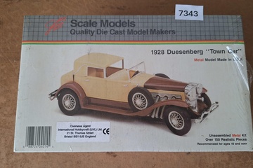 Afbeelding van Scale Models 1928 Duesenberg "Town Car" metalen modelbouwset