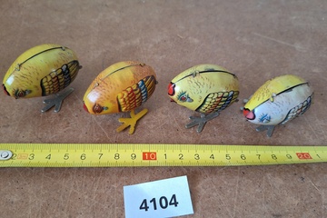 Afbeelding van Opwindbaar blikken speelgoed vogels