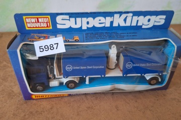 Afbeelding van Matchbox SuperKings, K-13/20 DAF Semi-Truck Transporter 'USS United States Steel Corporation', 1:43