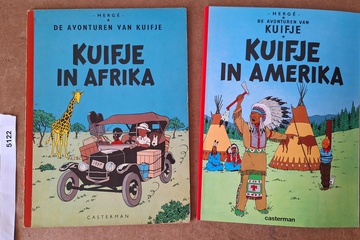 Afbeelding van Hergé de avonturen van Kuifje Kuifje in Amerika 2 albums