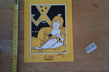 Afbeelding van Ex-Libris prent