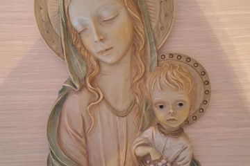 Afbeelding van Wandsculptuur Maria met kind