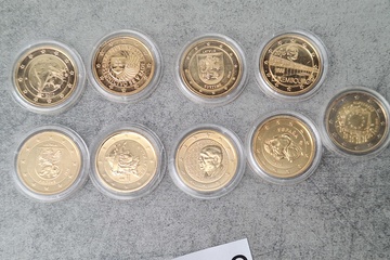 Afbeelding van Speciale uitgiftes 2 Euro 9 stuks