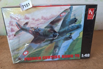 Afbeelding van Hobby Craft French Curtiss Hawk 75 modelbouwdoos HC1560 (1:48)