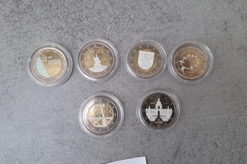 Afbeelding van Speciale uitgiftes 2 Euro 6 stuks
